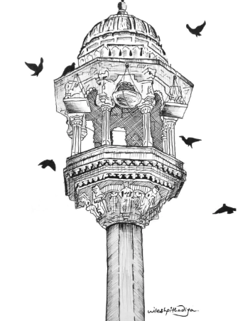 Heritage chabutra of Amdavad
