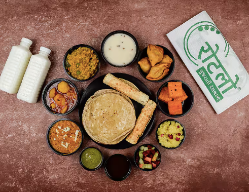 Unlimited Gujarati thali at Rotlo Gujarati Rasthal in Vastrapur, Ahmedabad